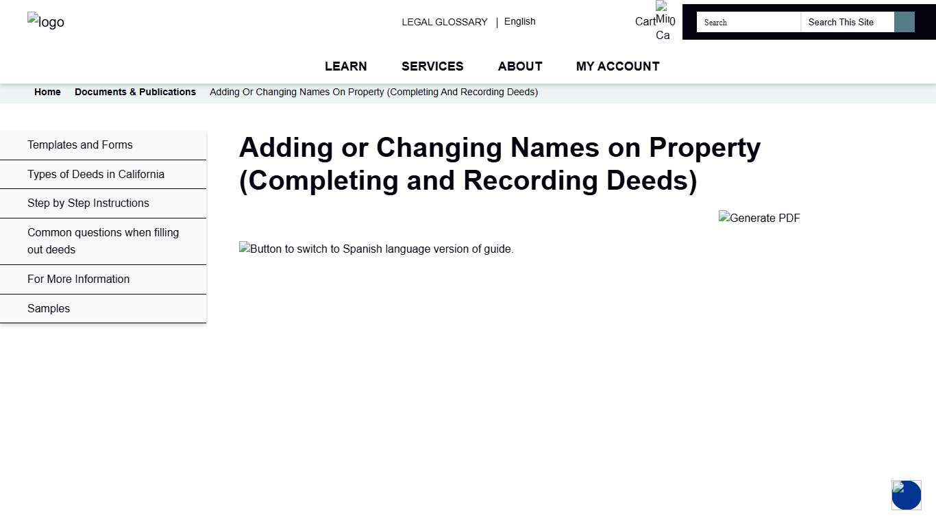 Adding or Changing Names on Property (Completing and Recording Deeds) - Sacramento County Public Law Library